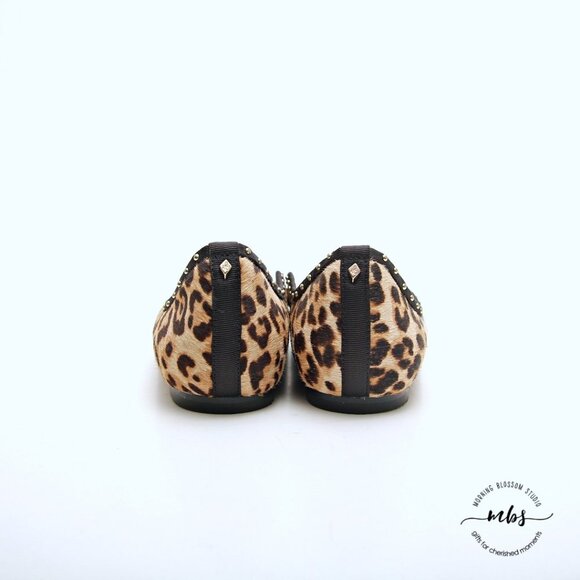 Sam Edelman Rivera Leopard Calf Hair Flats in Brown Women Size 7.5 - Picture 7 of 14